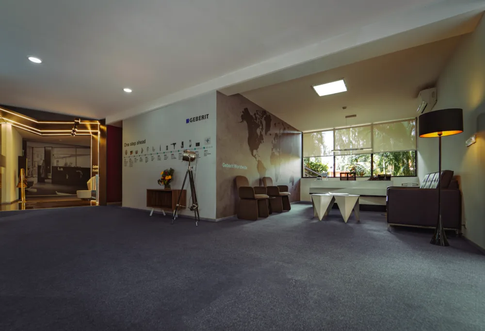 Corporate office reception, office interior photography Bangalore
