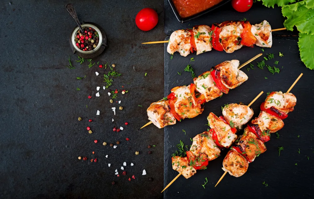 Chicken skewers