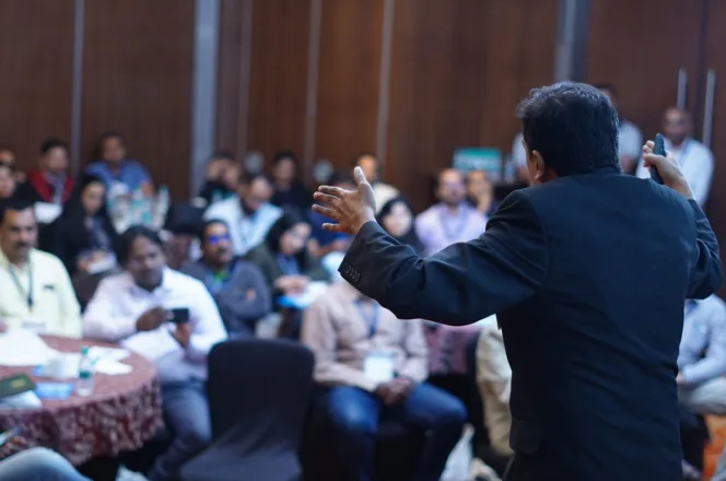 Corporate photographer at work during a Bangalore business event